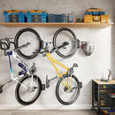 monTEK Swivel Bike Wall Mount, Bike Hangers for Garage, Bike Wall Mount with Two Extra Storage Hooks, Bike Hanger Wall Mount for Space Saving, Bike Rack Garage Holds Up to 77 lbs by GreenHaven Gardens