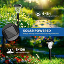 GIGALUMI Solar Outdoor Lights,Solar Lights Outdoor Waterproof 8 Pack,Cool White Pathway for Outside, Powered Garden Decoration for Pathway,Patio,Lawn,Yard by GreenHaven Gardens