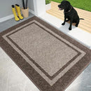 PURRUGS Dirt Trapping Door Mat 32" x 48", Non-Slip/Skid Machine Washable Entryway Rug, Shoes Scraper, Area Rug, Super Absorbent Welcome Mat for Muddy Wet Shoes and Paws, Beige & Grayish Brown by CozyNest Decor