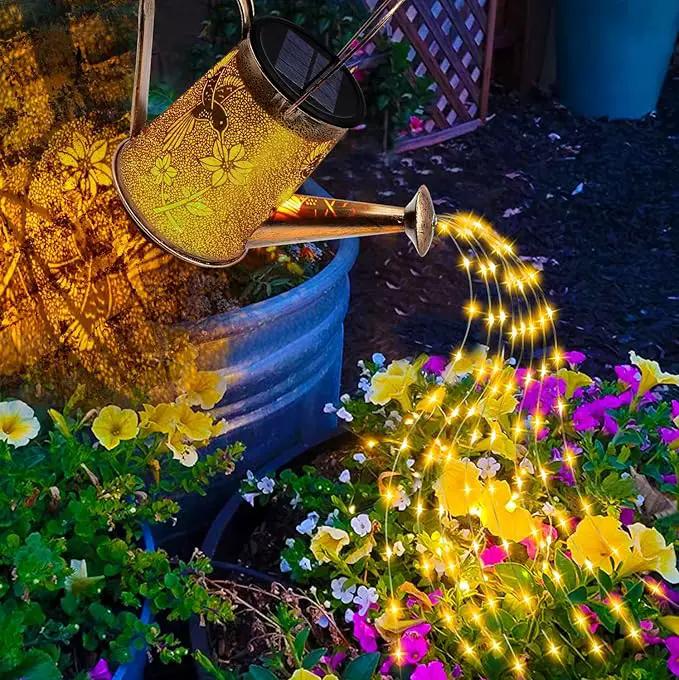Solar Watering Can Lights, Hummingbird Gifts for Women Mom Grandma Birthday, Waterproof Outdoor Garden Decor Large Hanging Solar Lanterns Garden Lights for Patio Porch Yard Flowerbed Pathway, photo 8 of 8