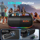 80W(120W Peak) Bluetooth Speaker Loud, Portable IPX6 Waterproof Bluetooth Speakers Wireless TWS for Outdoor, Party, Travel, and Beach Camping with Light, BT5.0, USB/TF Card, AUX by TinyTreasures Baby Boutique