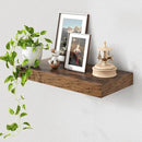 Deep Floating Shelves for Wall | 24 Inch Wide x 12 Inch Deep Floating Shelves | 24W x 12D Rustic Wood Wide Wall Shelves | Bookshelf Laundry Shelf TV Shelf by CozyNest Decor