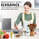Zulay Kitchen 30-Piece Teak Wooden Utensils - Natural Teak Cooking Utensils with Premium Gift Box - Non-Stick Wooden Spoons - Kitchen Gift Set - Comfortable Grip by CozyNest Decor