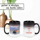Personalized Coffee Mug, Magic Color Changing Photo Text 15 Oz Ceramic Mug, Customized Picture Name Tea Cup, Custom Fathers Day Mug, Taza Cafe Personalizadas Fotos,Gifts Women Men Mom, Black CC by TinyTreasures Baby Boutique