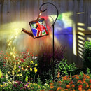 Larekook Solar Outdoor Watering Can Lights Decorative Path Lights, Metal Glass Solar Garden Light Outdoor Waterfall Decor Ornament for Yard Lighting Outside Flag by GreenHaven Gardens