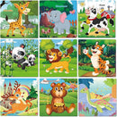 Puzzles for Kids Ages 3-5, 16 Piece Colorful Wooden Puzzles for Toddler Children Learning Educational Toys for Boys and Girls (9 Puzzles) by TinyTreasures Baby Boutique
