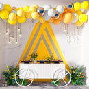 RUBFAC 129pcs Yellow Balloons Different Sizes 18 12 10 5 Inch Latex Balloon Garland Arch Kit for Masquerade Party Decoration Gender Reveal Graduation Anniversary Baby Shower Party Supplies by TinyTreasures Baby Boutique