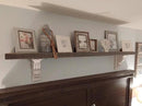 joelsantiques 72 Inch Wooden Floating Shelves for Wall - 72x6x2 in - Made of Natural Wood - Long Heavy Duty Rustic Wall Shelves for Bedroom - Perfect for Living Room, Kitchen - Gray by CozyNest Decor