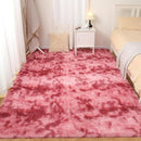 Area Rugs 9x12, Fluffy Rugs for Living Room, Ultra Soft Rugs for Bedroom, Non-Slip Indoor Carpet for Nursery, Kids Room, Playroom, Home Decor, Tie-Dyed Dark Pink by TinyTreasures Baby Boutique
