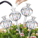 NiHome Plant Watering Globes 4-Pack, Iridescent Glass Cactus Self Watering Globe, Glass Waterer for Potted Plants - 4.7OZ/140 ML Capacity Automatic Mini Irrigation System, Adorable Gardening Gift by GreenHaven Gardens