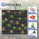 72 Pockets Hanging Planter Bags, Hanging Vertical Wall Mounted Plant Planting Grow Bags, Herb Garden Planter Outdoor Indoor Growing Bag, Gardening Vertical Greening Flower Container(1m×1m, Black) by CozyNest Decor