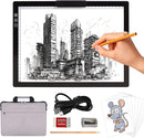 Rechargeable A4 Light Pad with Bag, Innovative Stand and Top Clip, Elice Wireless Bright Light Tracing Board Portable Artcraft Tracer Box for Artists, Drawing, Cricut Weeding Vinyl, Diamond Painting by TinyTreasures Baby Boutique