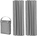 Amazon Basics Portable Blackout Curtain Shade with Suction Cups, 50"W x 78"L, 2-Pack, Dark Grey by TinyTreasures Baby Boutique