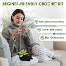 KularStock Beginner Crochet Kit - Black Cat Animal Crochet Kit for Beginners with Yarn, Hooks, Accessories, and Patterns, Knitting & Crocheting Starter Kit for Adults & Kids by TinyTreasures Baby Boutique