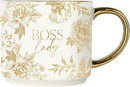 Sweet Water Decor Boss Lady Mug, 17 oz Cute Coffee Mug with Gold Handle for Women Bosses, Large Cup for Tea, Espresso & Hot Cocoa, Birthday Gift Idea for Coworkers, Friend, Mom, & Wife by CozyNest Decor