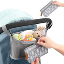 Accmor Universal Stroller Organizer with Detachable Phone Bag, Stroller Bag Caddy Organizer Stroller Accessories for Uppababy, Baby Jogger, Nuna, Doona, Britax Strollers by TinyTreasures Baby Boutique
