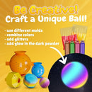 BFB DIY Super Bouncy Balls Kit - Make Your Own Ball Science Kits, Crystal Powder Girls & Boys Crafts Set, Multi-Colored Glow in the Dark DIY Kids Projects - DIY Bouncy Ball Kit Crafts for Boys & Girls by TinyTreasures Baby Boutique
