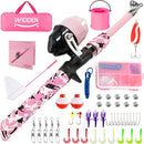 Kids Fishing Pole, Portable Telescopic Kids Fishing Poles for Boys and Girls, Fishing Rod and Reel Combo Kit with Tackle Box, and Fishing Net, Best Fishing Pole for Toddler Youth by TinyTreasures Baby Boutique