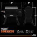 Traeger Ironwood 885 Wood Pellet Grill and Smoker, WiFi Pellet Smoker Grill with Super Smoke Mode, D2 Controller, Large 885 sq. in. Cooking Area, Outdoor BBQ Electric Pellet Smoker, TFB89BLFC by GreenHaven Gardens