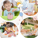 2 - in - 1 Soup Thermo for Hot Food 14oz with Snack Box Container Leak Proof Insulated Lunch Container Kids and Adults Stainless Steel Double Wall Vacuum Wide-mouth Thermal with Spoon and Handle by TinyTreasures Baby Boutique