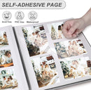 Photo Album Self Adhesive Pages for 4x6 5x7 8x10 Pictures Scrapbook Magnetic Photo Albums with Sticky Pages Books with A Metallic Pen for Baby Wedding Family 11x10.6 Black 40 Pages by TinyTreasures Baby Boutique