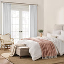 KEQIAOSUOCAI White Curtains 90 Inches Long 2 Panels Aesthetic Pinch Pleated Drapes with Hook Privacy Ceiling Floor Custom Made Memory Trained Curtain Panels for Bedroom Living Room 40x90 by TinyTreasures Baby Boutique