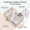 PeraBella Baby Diaper Caddy Organizer with Handle, Boy & Girl Shower Gift Basket, Portable Diaper Storage Basket Bin for Wipes, Newborn Baby Essentials Registry Search Must Haves, Car Caddy Organizer by TinyTreasures Baby Boutique