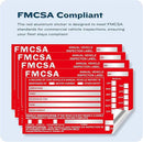 60-Pack DOT Compliant Aluminum Annual Vehicle Inspection Label – Red FMCSA Label with Punch Boxes by GreenHaven Gardens