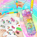 EDSPORTSHOUSE Decorate Your Own Water Bottle Kits for Girls Age 4-6-8-10,Unicorn Painting Crafts,Fun Arts and Crafts Gifts Toys for Girls Birthday Christmas(Unicorn) by TinyTreasures Baby Boutique