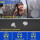 SKYUP Tranpoline 1500LBS 16 15 14 12 10 8 FT Tranpoline for 7-10 Kids and Adults, Windproof Outdoor Tranpoline with Enclosure Net, Basketball Hoop, Easy to Install & Last Long - ASTM Approved by TinyTreasures Baby Boutique