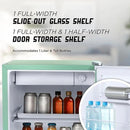 IBCR17MNT Compact, Energy Star Certified Small, Single Door Mini Fridge with Freezer Refrigerator, Standard (1.7 cu ft), Mint Green by CozyNest Decor