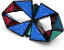 TOSY Magnet Pyramid Stone - 1 Cube Transforms into 1 Billion Shapes, 14 pcs (12 Puzzle pcs and 2 Accessories), 243 Rare Earth Magnets, Holographic Design Magnet Tiles Creative Puzzle STEM/STEAM Toy by TinyTreasures Baby Boutique