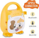 Singimals Kids Karaoke Speaker with Microphone - Unleash Your Child's Inner Superstar, Bluetooth v5.1, 12H Playtime, 5W Speaker, Multicolor LED Lighting, Patches The Cat by TinyTreasures Baby Boutique