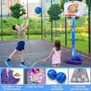 Meland Toddler Basketball Hoop, 4-in-1 Kids Basketball Hoop with Tball Set for Toddler & Baseball Pop Up Machine, Basketball Goal for Kid Sport Toys Indoor Outdoor Play Birthday Gift for Kids Toddlers by TinyTreasures Baby Boutique