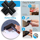 12-Pack Corner Protectors Baby Proof, Furniture Corner and Edge Safety Bumpers, Soft Rubber Foam Cushion Covers, 3M Taped Corner Guards, Baby Child Proofing Pads, Table Corner Protectors, Black by TinyTreasures Baby Boutique