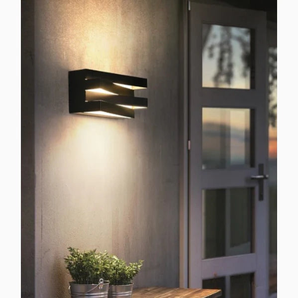 Black/White Outdoor/Indoor Alumunim LED Wall Light For Garden, Villa, Porch