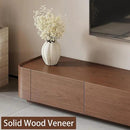 134" Farmhouse TV Unit - Large Wood Entertainment Center with Storage Drawers for 75"+ TVs, Home Office Floor Console by CozyNest Decor