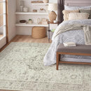 LIVEBOX Washable Area Rug 8x10 Rugs for Living Room Bedroom, Non-Slip Boho Indoor Carpet for Dining Room Office, Low-Pile Farmhouse Soft Carpets for Kids Nursery Room Playroom, Taupe by TinyTreasures Baby Boutique