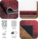 Keen Home Design 2x10 Rug - Machine Washable Runner Rug with Non-Slip Backing, Ideal for Hallway, Entryway, Kitchen, Laundry Room - Vintage, Easy Clean, Durable, Low Pile - (2'6" x 10') by CozyNest Decor