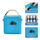 Breastmilk Cooler Bag with Ice Pack Fits 6 Baby Bottles Up to 9 Ounce, Baby Bottle Bag with Shoulder Strap for Nursing Mom Daycare, Blue by TinyTreasures Baby Boutique