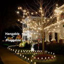 Outdoor Warm Christmas Pathway Lights, 24.2ft 20 Lights with Stakes, Outside Walkway Marker, C9 Christmas Decor, Driveway Decorations, Waterproof, Hanging or Plugging by GreenHaven Gardens