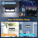 TECKNET Super Bright Solar Lights Outdoor 3 Pack, 2×231 LED and 1×416 LED, 300° Angle & 3 Lighting Modes Motion Sensor Outdoor Lights, Waterproof for for Fence Front Door Yard Deck Garden Garage by GreenHaven Gardens