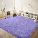 6x9 Area Rug for Living Room: Fluffy Shag Soft Washable Rugs Large Fuzzy Plush Indoor Carpet for Bedroom Nursery Playroom Kids Girls Boys Room (Purple, 6'x9') by TinyTreasures Baby Boutique