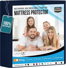 Utopia Bedding Waterproof Mattress Protector King Size, Premium Terry Mattress Cover 200 GSM, Breathable, Fitted Style with Stretchable Pockets (Navy Blue) by TinyTreasures Baby Boutique