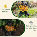ILLUMINEW Solar Garden Lights Outdoor Statues Black Bear with Sunflowers, Sculpture Decor Mother Gifts for Women, Men or Daughter, Unique Garden Statues for Housewarming Gifts by GreenHaven Gardens