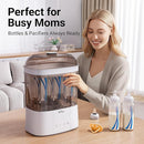 Bear Bottle Sterilizer and Dryer, 2 Layers Large Electric Steam Baby Bottle Sterilizer, Fast Bottle Sanitizer and Dryer for All Bottles & Accessories, Time-Saving Design by TinyTreasures Baby Boutique