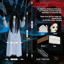 Halloween Decorations Outdoor Indoor Haunted Swinging Girl, Scary Ghost on Swing for Yard Porch, Creepy Motion Easy to Hang by CozyNest Decor