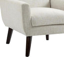 UIXE Accent Chair Modern Upholstered Armchair, Comfy Living Room Arm Chairs Mid Century Single Sofa Reading Side Seat for Bedroom, Home Office - Beige by CozyNest Decor