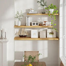 48 Inch Floating Shelves Set of 2, Rustic 48 x 9 Floating Shelf for Wall, 9 Inch Deep Bookshef Invisible Bracket, Wall-Mounted Deep Shelving for Bedroom, Kicten, Living Room, Oak Color by CozyNest Decor