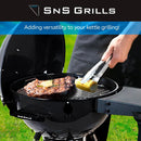 SnS Grills EasySpin Charcoal Grill Cooking Grate, 304 Stainless Steel, Large Hinged Opening, Perfect for 2-Zone Cooking, Replacement Grate Compatible with Weber & Other Grills - 18” Inches by GreenHaven Gardens